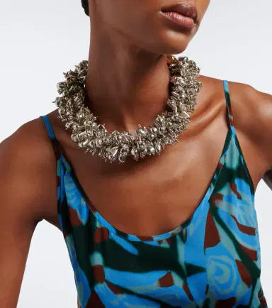 Dries Van Noten Embellished fringed necklace | Thumbnail 5
