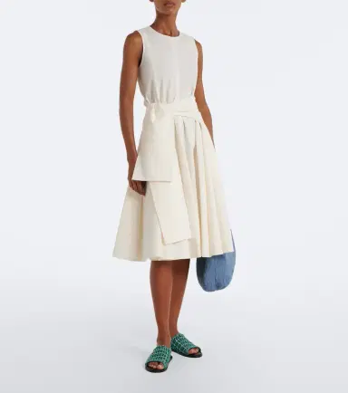 JW Anderson Cotton cloqué midi dress | Thumbnail 2
