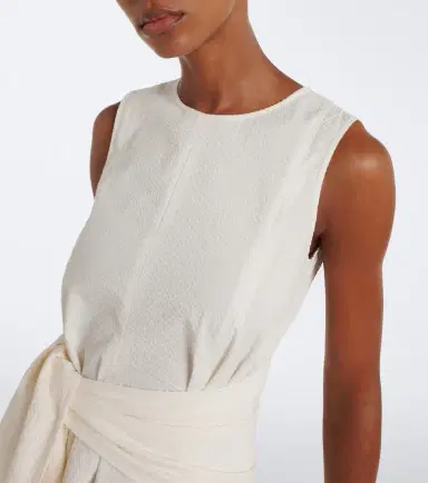 JW Anderson Cotton cloqué midi dress | Thumbnail 4