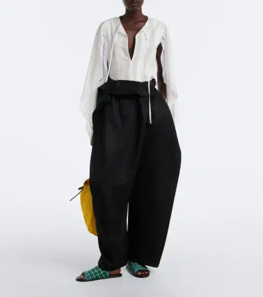 JW Anderson Draped cotton top | Thumbnail 2