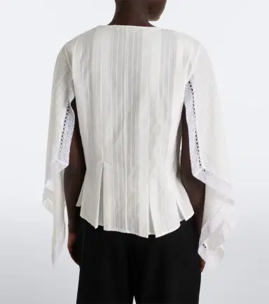 JW Anderson Draped cotton top | Thumbnail 3