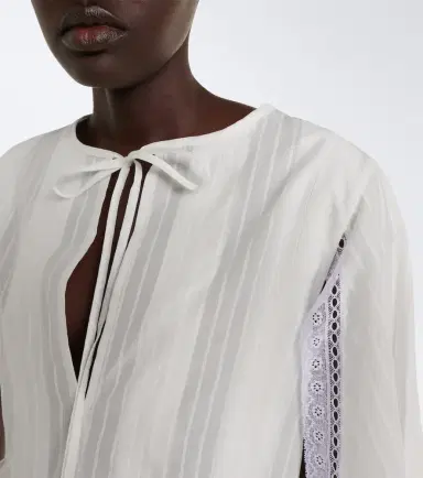 JW Anderson Draped cotton top | Thumbnail 4