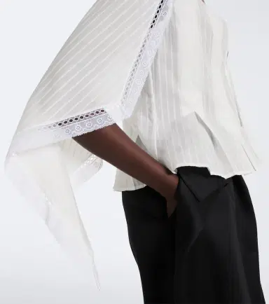 JW Anderson Draped cotton top | Thumbnail 5