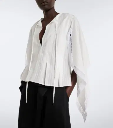 JW Anderson Draped cotton top | Thumbnail 6