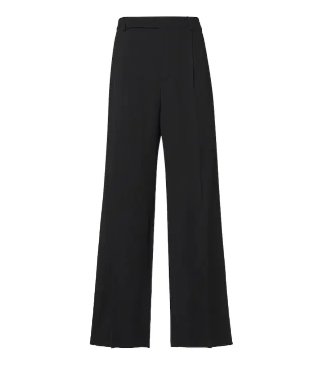 Saint Laurent Pinstripe wool-blend wide-leg pants