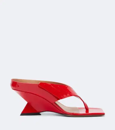 The Attico Cheope patent leather thong sandals | Thumbnail 4