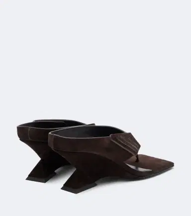 The Attico Cheope suede thong sandals | Thumbnail 2