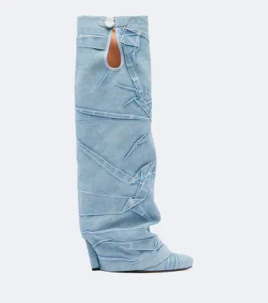 The Attico Leon denim knee-high boots | Thumbnail 2 The Attico Leon denim knee-high boots | Thumbnail 2