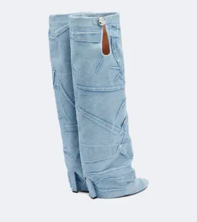 The Attico Leon denim knee-high boots | Thumbnail 3 The Attico Leon denim knee-high boots | Thumbnail 3