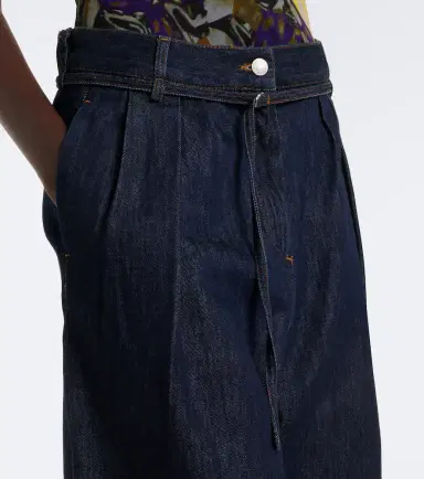 Dries Van Noten Belted denim shorts | Thumbnail 4 Dries Van Noten Belted denim shorts | Thumbnail 4