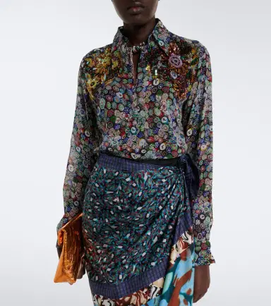 Dries Van Noten Embellished printed shirt | Thumbnail 7 Dries Van Noten Embellished printed shirt | Thumbnail 7