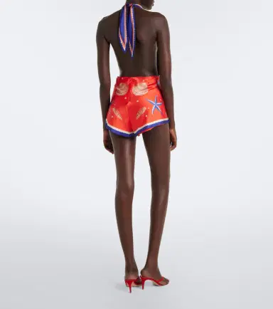 Retrofete Retrofête Ledda printed silk-blend romper | Thumbnail 3