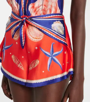 Retrofete Retrofête Ledda printed silk-blend romper | Thumbnail 4