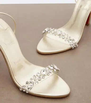Christian Louboutin Fanny embellished metallic leather sandals | Thumbnail 2 Christian Louboutin Fanny embellished metallic leather sandals | Thumbnail 2