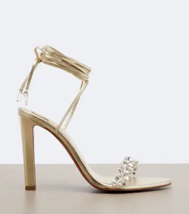 Christian Louboutin Fanny embellished metallic leather sandals | Thumbnail 3 Christian Louboutin Fanny embellished metallic leather sandals | Thumbnail 3