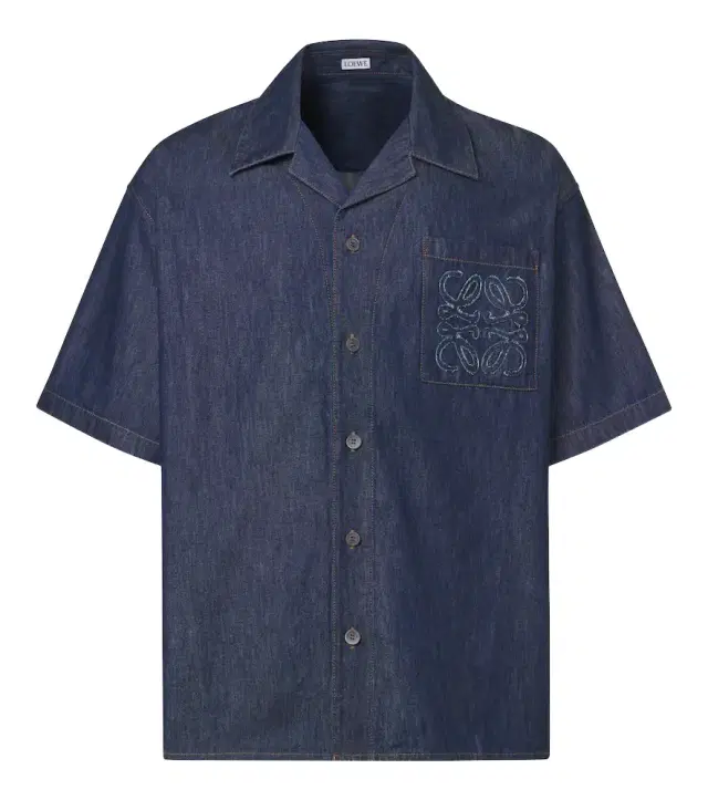 Loewe Anagram cotton chambray shirt
