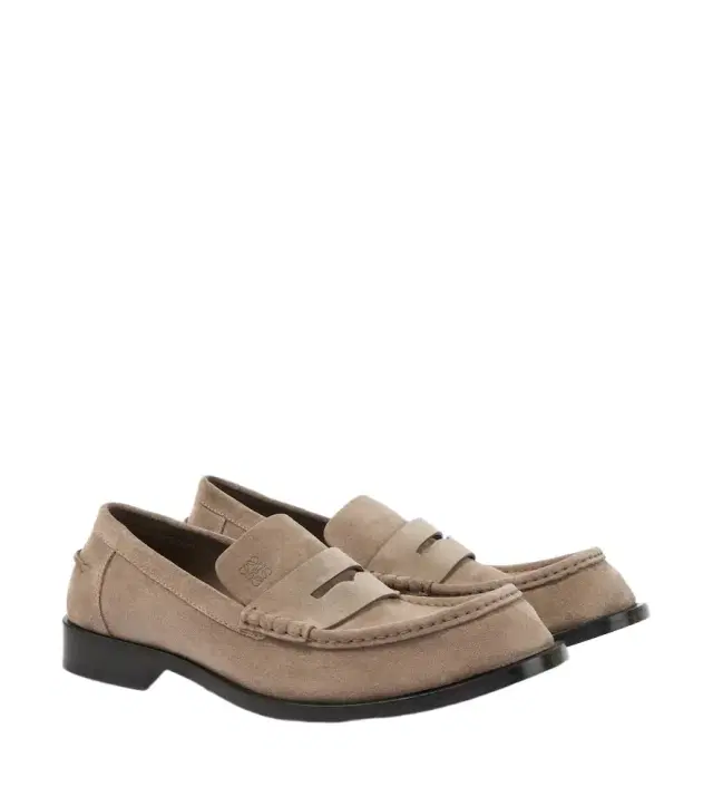 Loewe Bobine suede Penny loafers