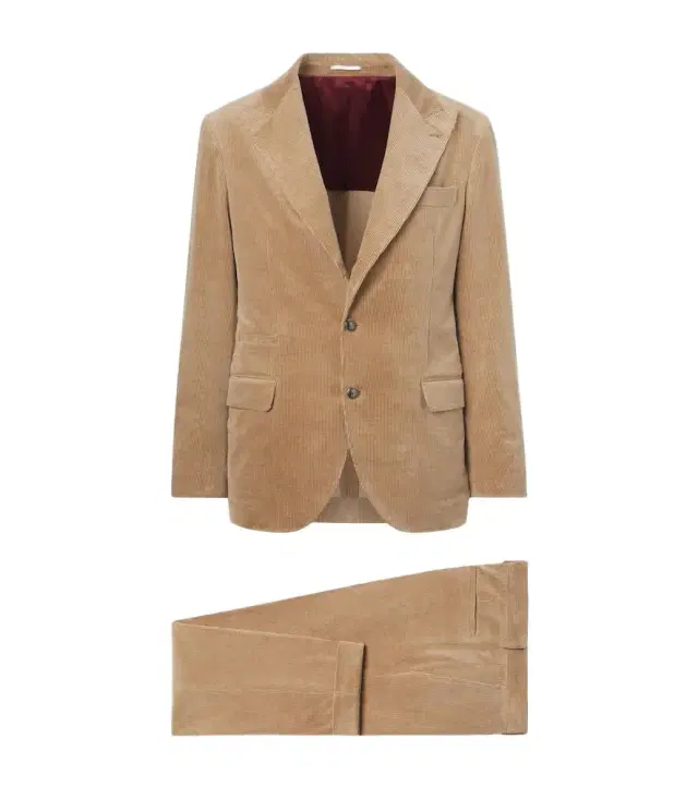 Brunello Cucinelli Cotton and cashmere corduroy suit