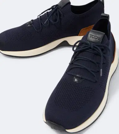 Tod's Calzino leather-trimmed sneakers | Thumbnail 2 Tod's Calzino leather-trimmed sneakers | Thumbnail 2