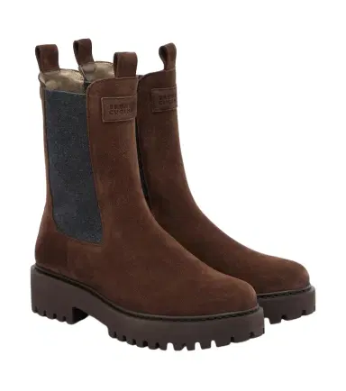Brunello Cucinelli Monili suede Chelsea boots | Thumbnail 1 Brunello Cucinelli Monili suede Chelsea boots | Thumbnail 1
