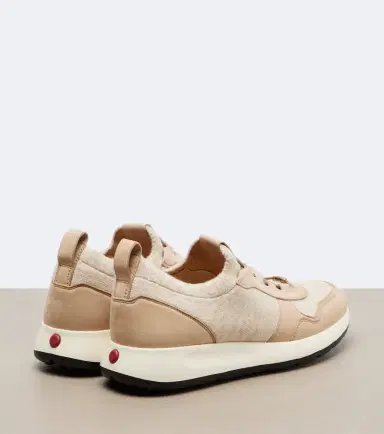 Tod's Leather-trimmed sneakers | Thumbnail 3 Tod's Leather-trimmed sneakers | Thumbnail 3