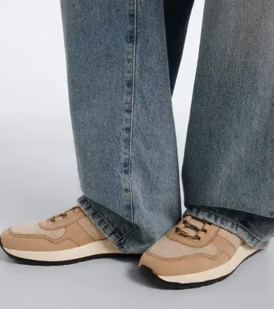 Tod's Leather-trimmed sneakers | Thumbnail 6 Tod's Leather-trimmed sneakers | Thumbnail 6