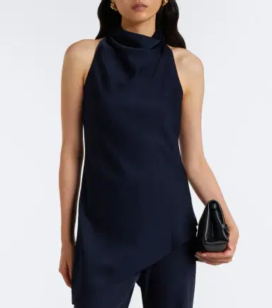 Veronica Beard Radford asymmetric halterneck top | Thumbnail 2 Veronica Beard Radford asymmetric halterneck top | Thumbnail 2