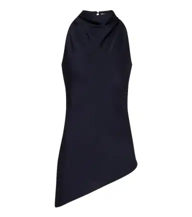 Veronica Beard Radford asymmetric halterneck top | Thumbnail 1 Veronica Beard Radford asymmetric halterneck top | Thumbnail 1