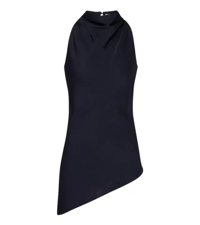 Veronica Beard Radford asymmetric halterneck top