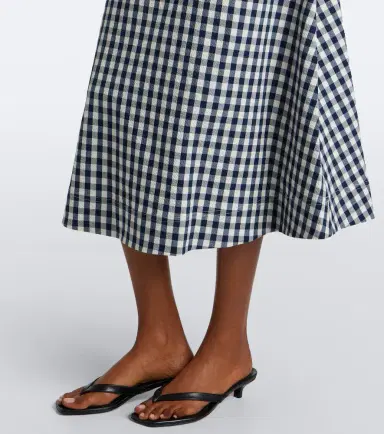 Veronica Beard Aila gingham cotton midi dress | Thumbnail 4 Veronica Beard Aila gingham cotton midi dress | Thumbnail 4