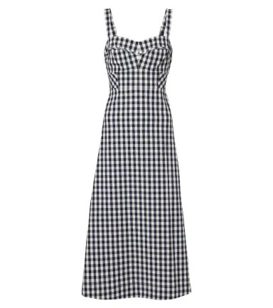 Veronica Beard Aila gingham cotton midi dress | Thumbnail 1 Veronica Beard Aila gingham cotton midi dress | Thumbnail 1