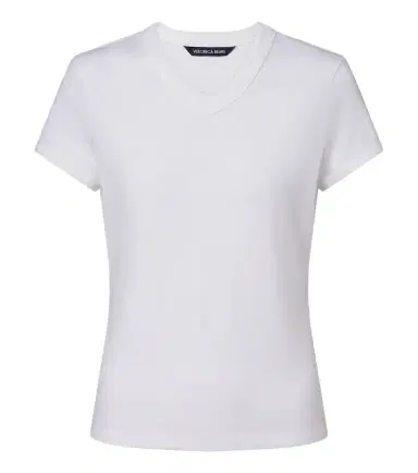 Veronica Beard Devin cotton-blend jersey T-shirt | Thumbnail 1 Veronica Beard Devin cotton-blend jersey T-shirt | Thumbnail 1