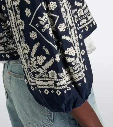 Veronica Beard Drake embroidered cotton-blend jacket | Thumbnail 2