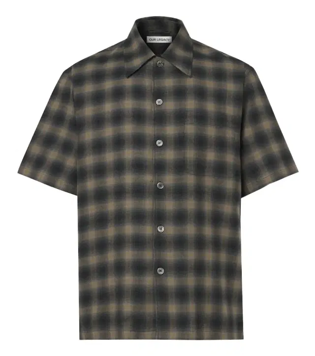Our Legacy Every checked cotton and wool shirt