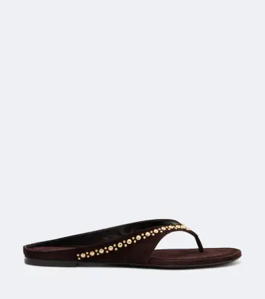 Herbert Levine Sun-kissed embellished suede thong sandals | Thumbnail 2 Herbert Levine Sun-kissed embellished suede thong sandals | Thumbnail 2
