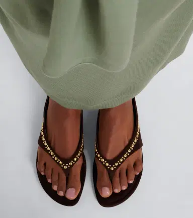 Herbert Levine Sun-kissed embellished suede thong sandals | Thumbnail 6 Herbert Levine Sun-kissed embellished suede thong sandals | Thumbnail 6