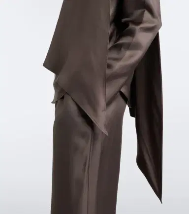 Loulou de Saison Gala scarf-detail silk blouse | Thumbnail 2