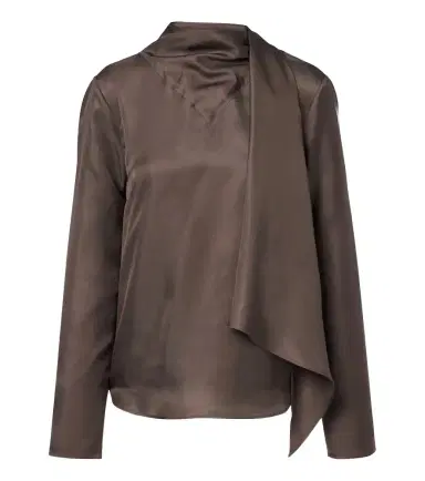 Loulou de Saison Gala scarf-detail silk blouse | Thumbnail 1