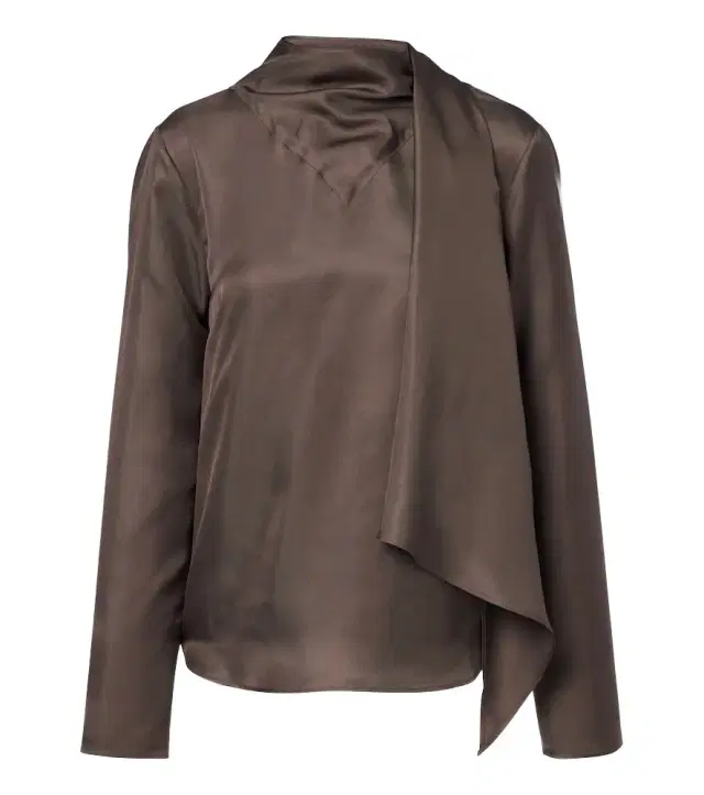 Loulou de Saison Gala scarf-detail silk blouse