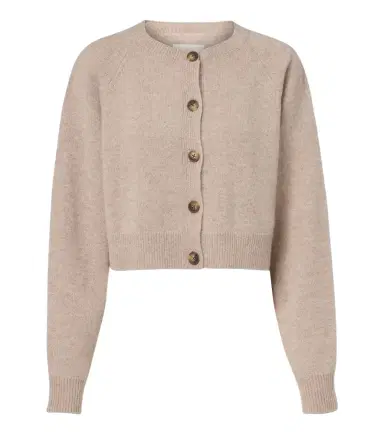 Loulou de Saison Heike cropped cashmere cardigan | Thumbnail 1