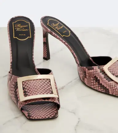 Roger Vivier Trompette snake-print leather mules | Thumbnail 2 Roger Vivier Trompette snake-print leather mules | Thumbnail 2