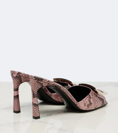 Roger Vivier Trompette snake-print leather mules | Thumbnail 3 Roger Vivier Trompette snake-print leather mules | Thumbnail 3