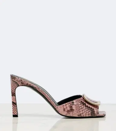 Roger Vivier Trompette snake-print leather mules | Thumbnail 4 Roger Vivier Trompette snake-print leather mules | Thumbnail 4