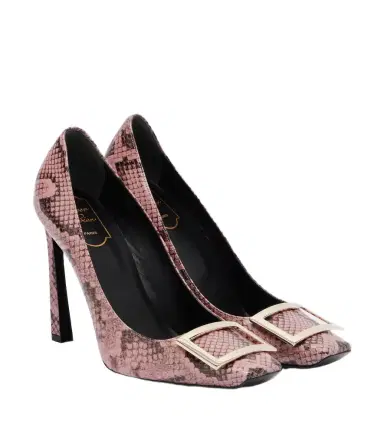 Roger Vivier Trompette snake-print leather pumps | Thumbnail 1 Roger Vivier Trompette snake-print leather pumps | Thumbnail 1