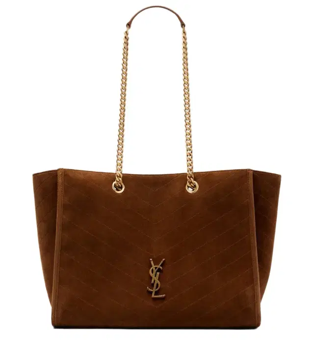 Saint Laurent Niki East/West suede tote bag