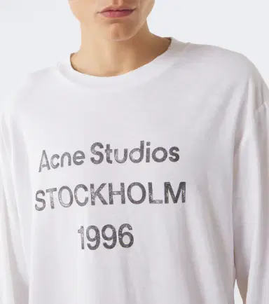 Acne Studios Logo cotton-blend jersey T-shirt | Thumbnail 2 Acne Studios Logo cotton-blend jersey T-shirt | Thumbnail 2