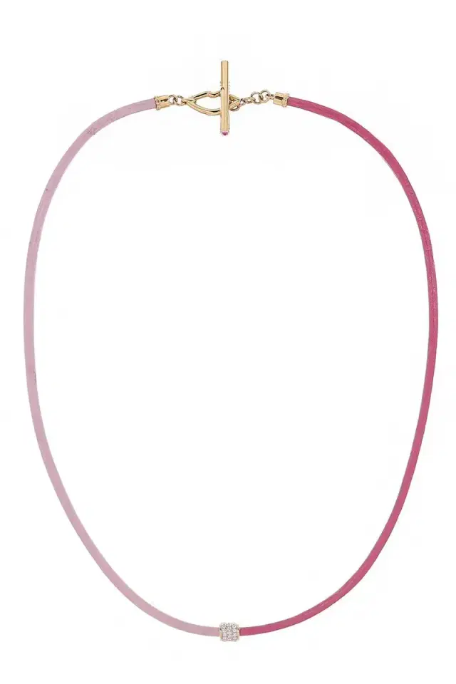 EDINA KISS Pink Leather Cord