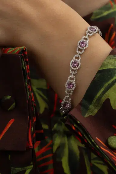 ALEXANDER LAUT Pink Sapphire Diamond Bracelet | Thumbnail 3