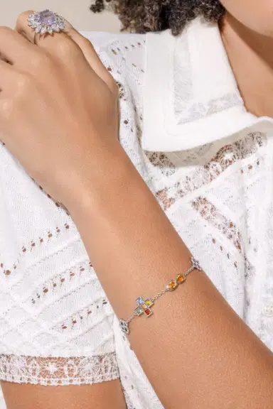 ALEXANDER LAUT Sapphire Diamond Charm Bracelet | Thumbnail 4