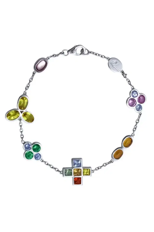 ALEXANDER LAUT Sapphire Diamond Charm Bracelet